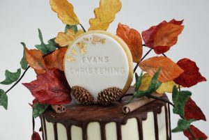 Wafer paper autumn leaves