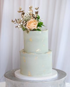 Sage wedding cake