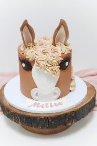 Horse birthday cake