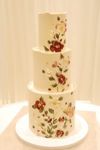 Wedding cake buttercream flowers